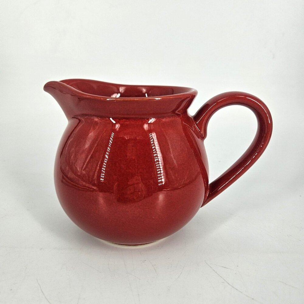 Wade England Red Ceramic Creamer Pitcher Jug Small Round Pottery Kitchen Cup